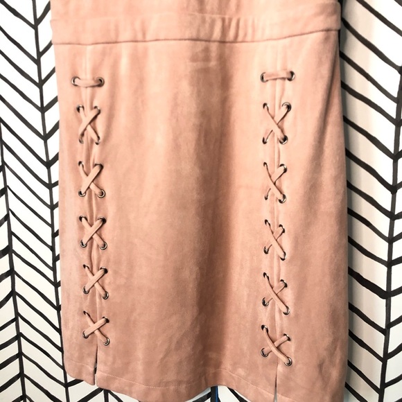 CUPCAKES & CASHMERE Faux Suede Mini  Dress - Picture 6 of 9